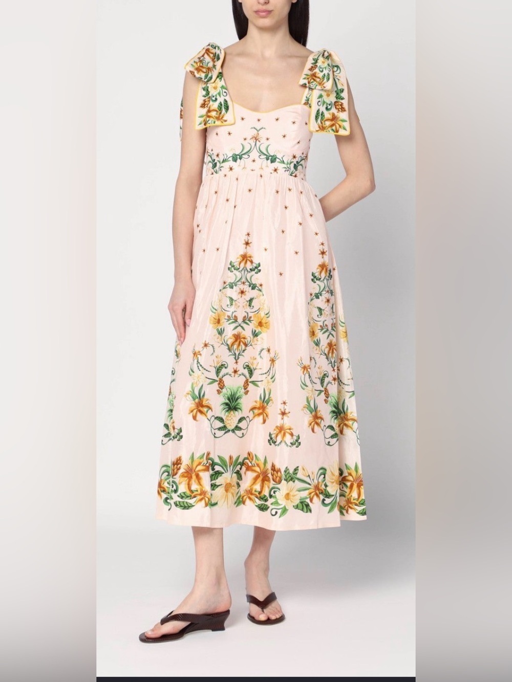 Farm Rio Botanical Beauty Midi Dress XS